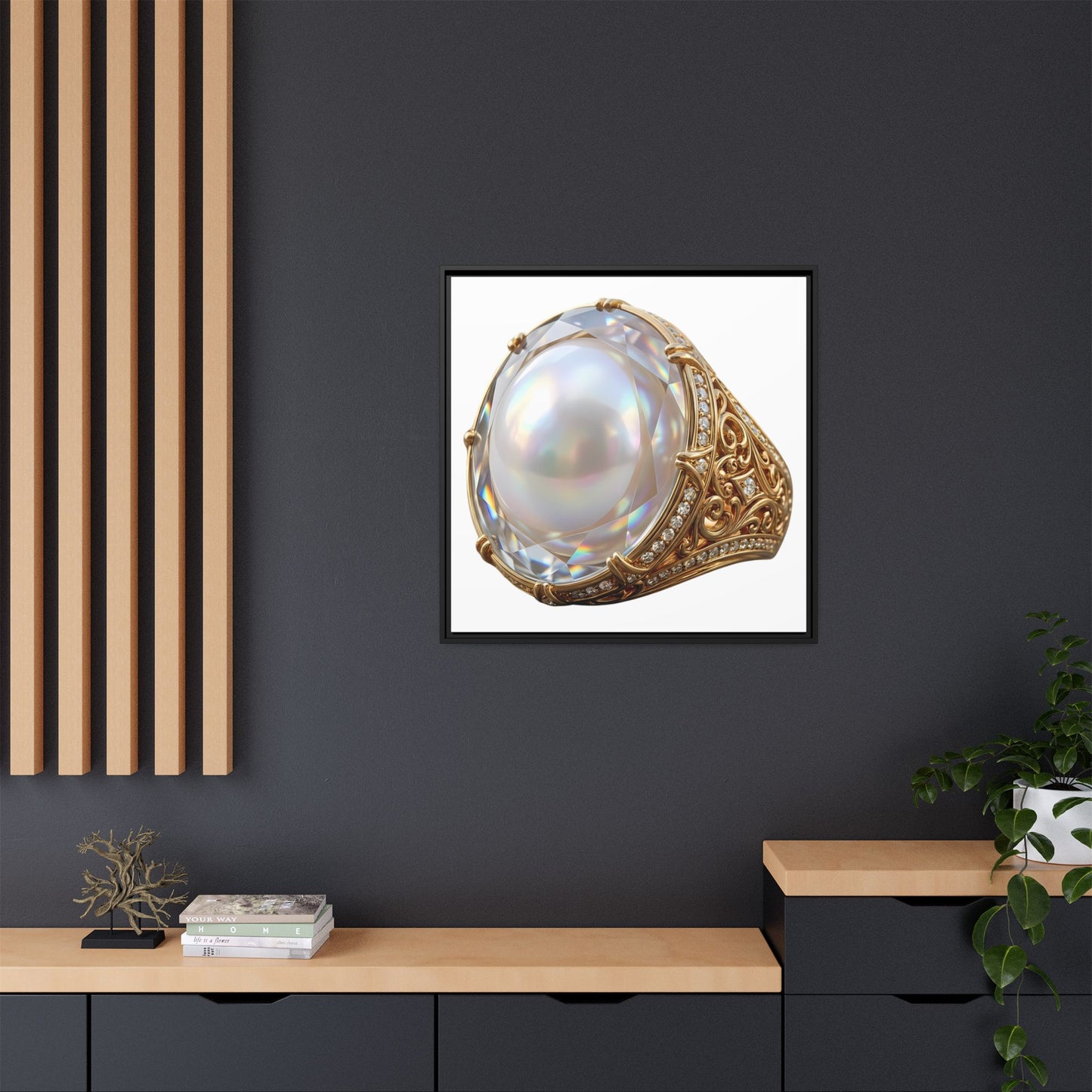 Luminous Pearl Signet Canvas Print