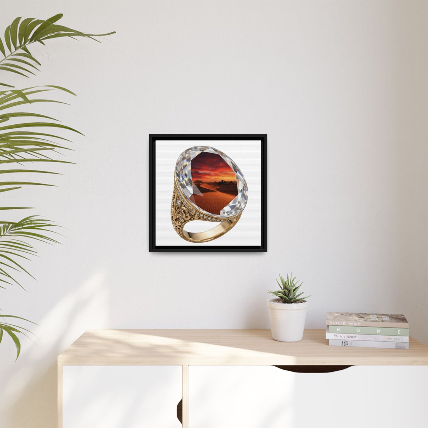 Crimson Horizon Signet Canvas