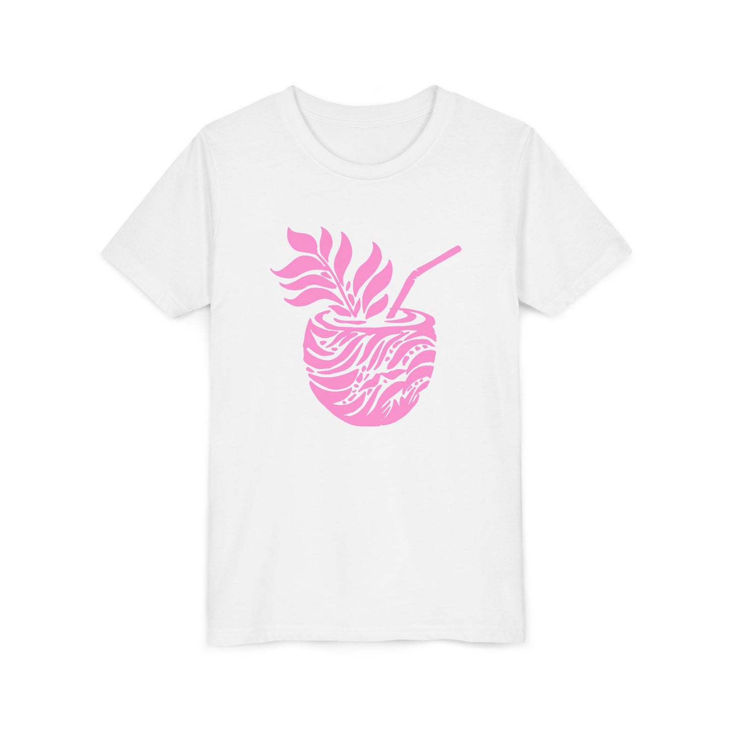 Youth Pink Aloha Drink Tee