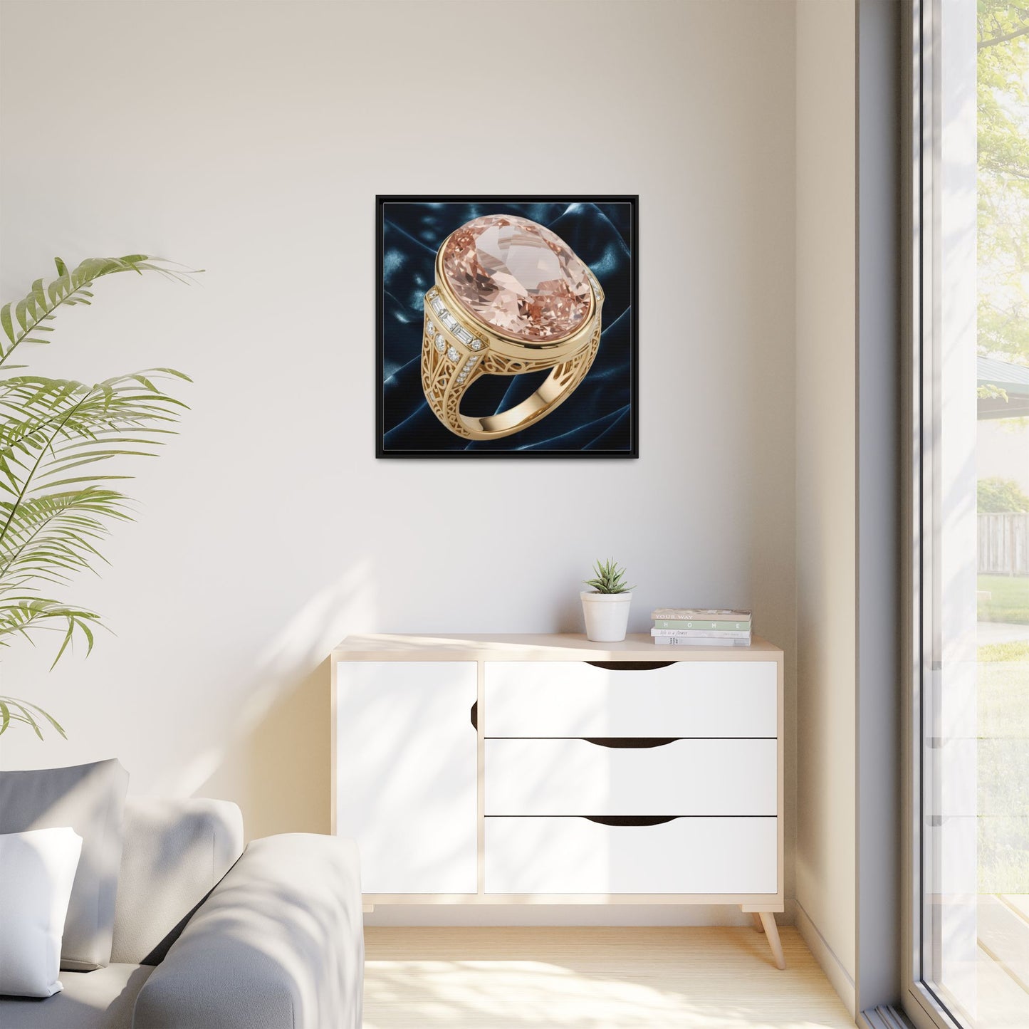 Morganite Rosefire Jewel Canvas