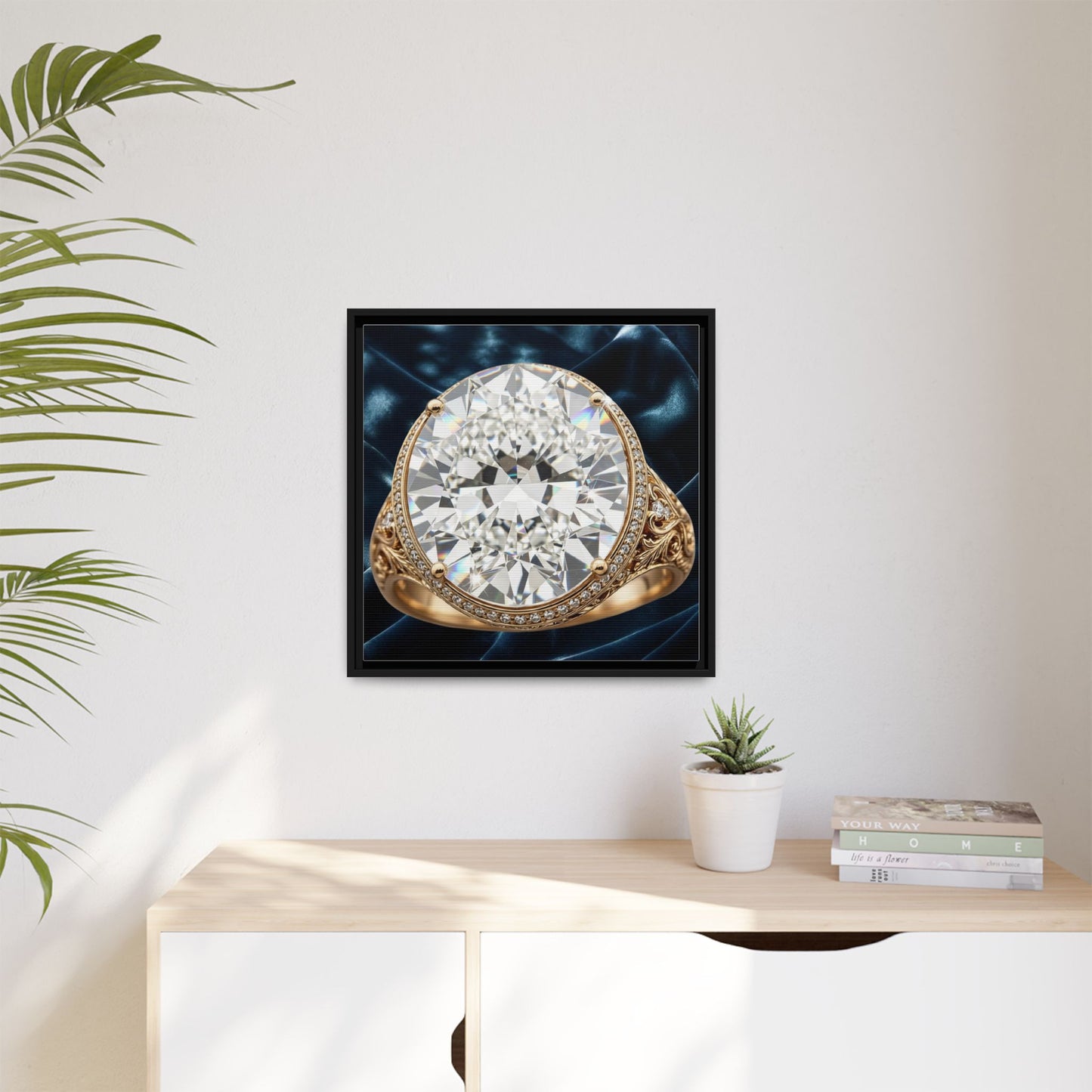 Brilliant Cut Diamond Ring Canvas