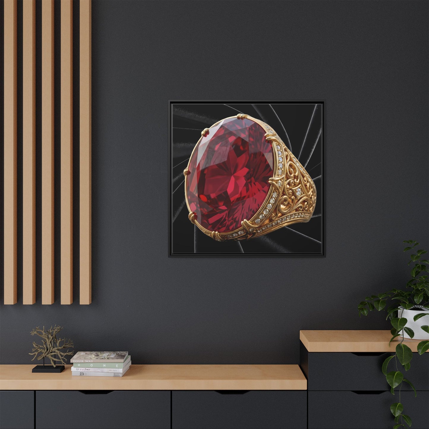 Scarlet Sovereign Canvas