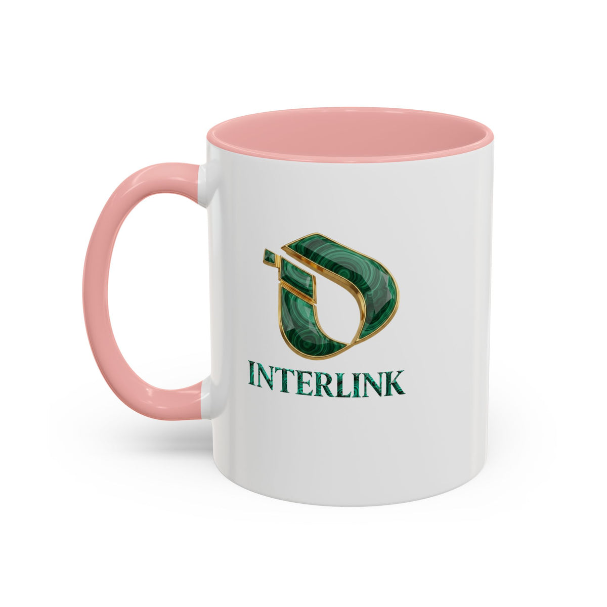 Malachite Vein Interlink Two-Tone Ceramic Mug