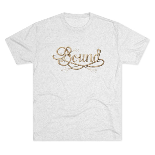 BOUND Rope Script Men’s Tri-Blend T-Shirt