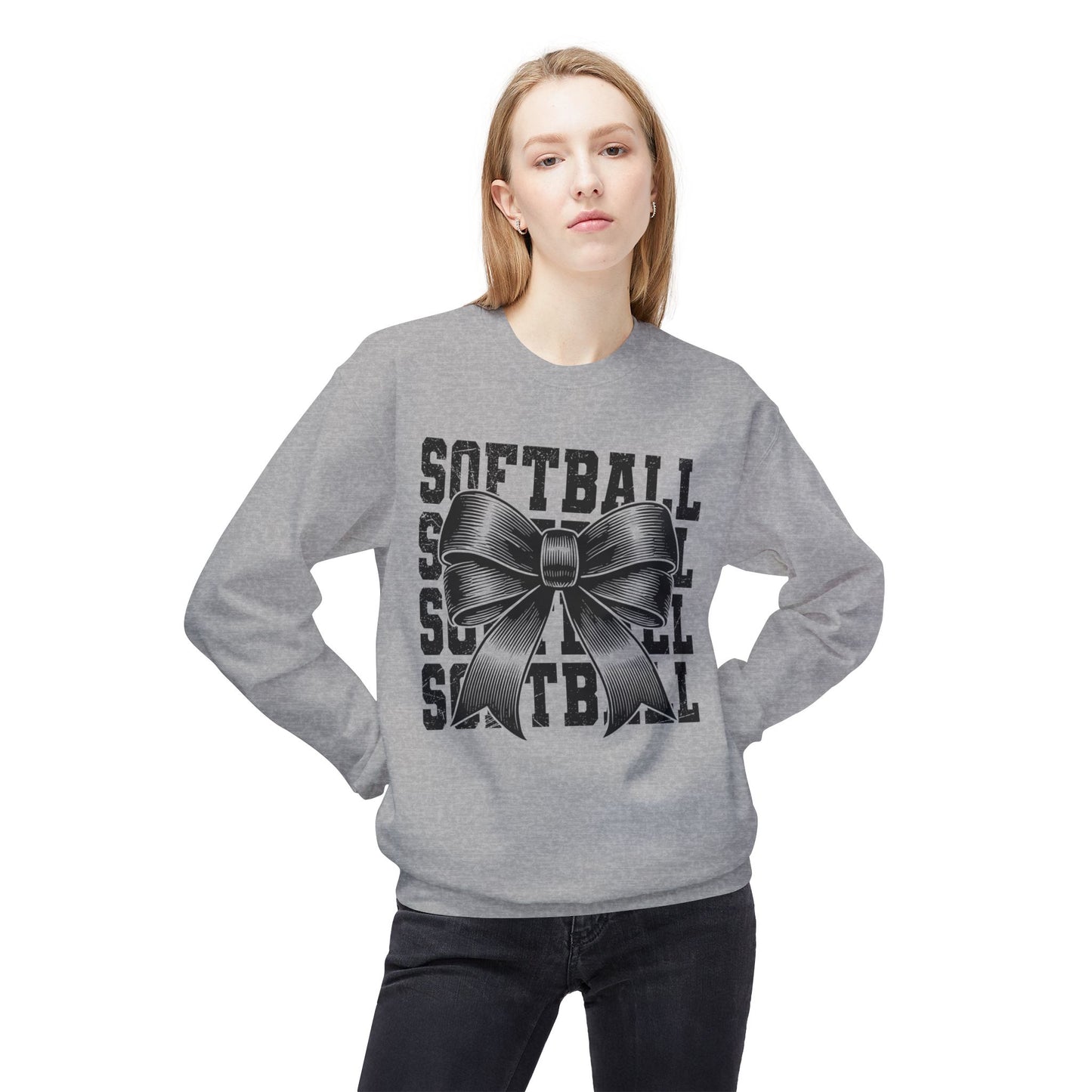 Softball Spirit Crewneck Sweatshirt