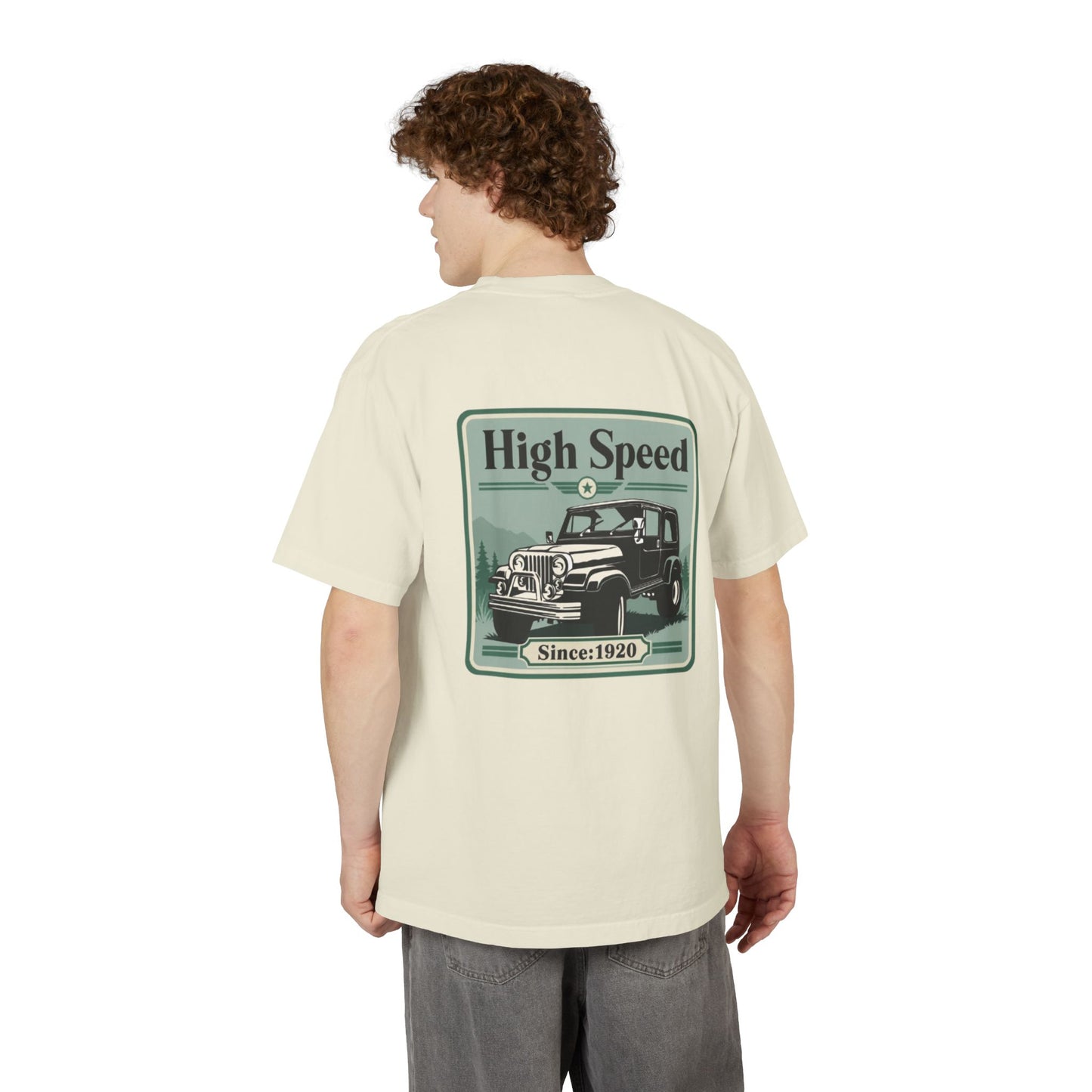 High Speed Vintage 4x4 Graphic Drop-Shoulder T-Shirt