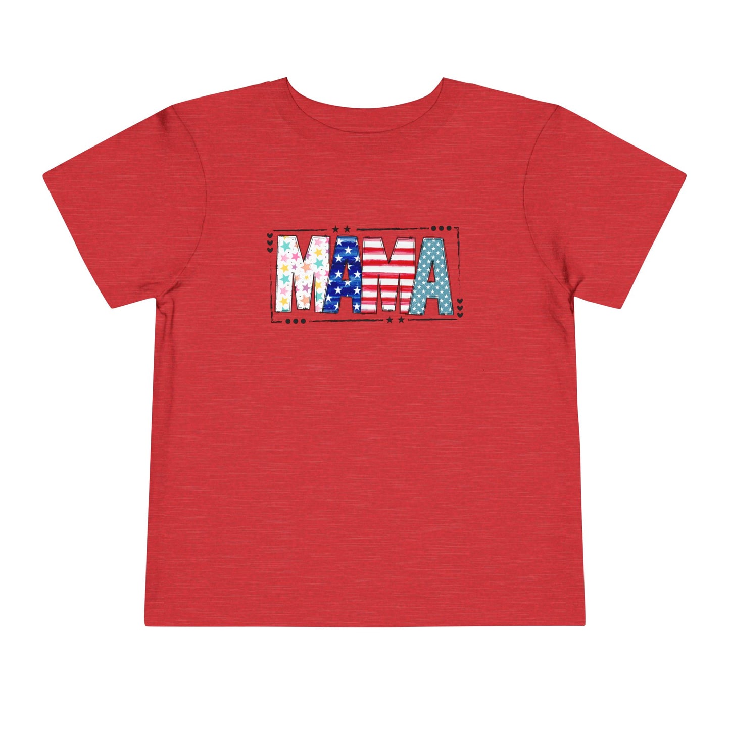 Toddler MAMA Patchwork Stars & Stripes T-Shirt