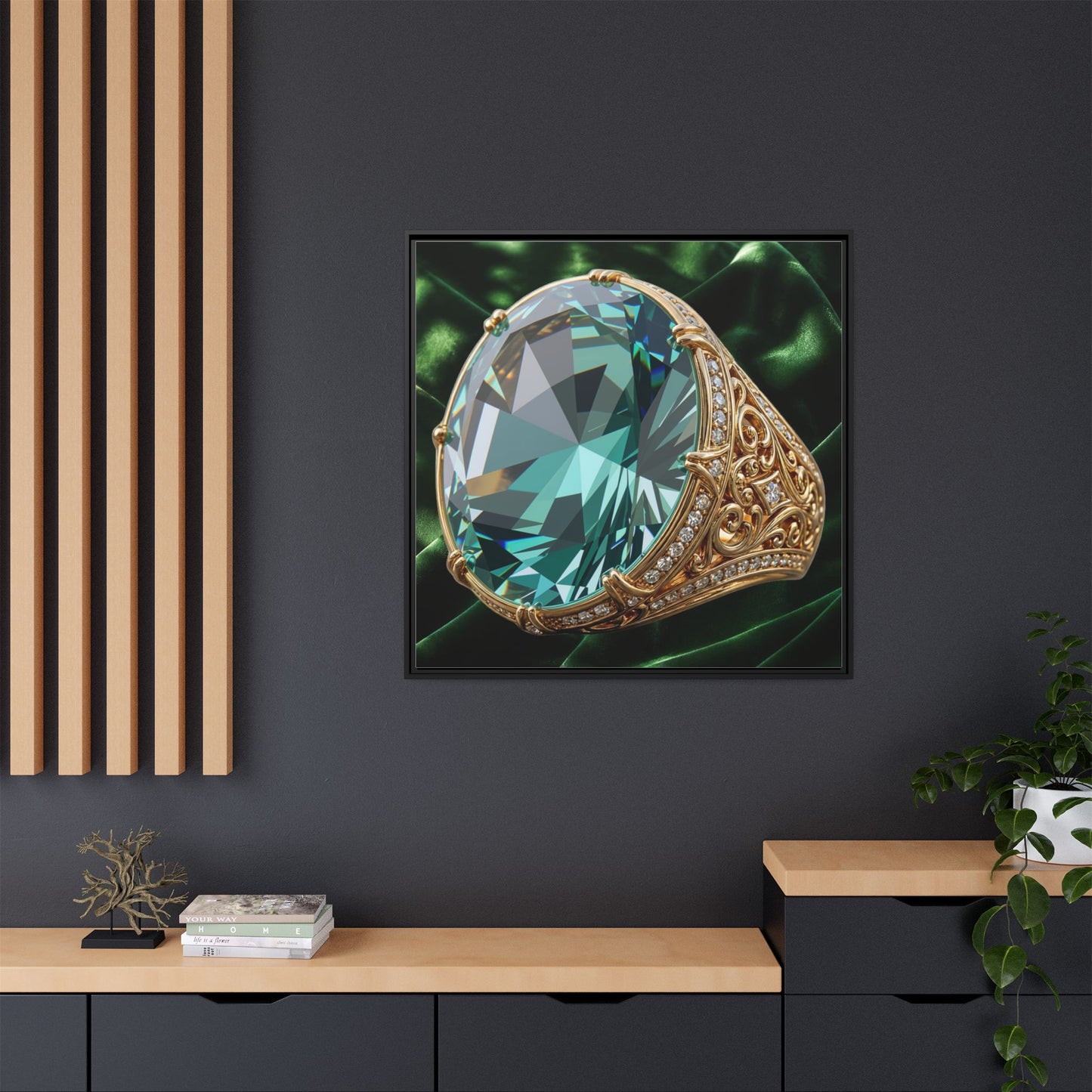 Sculpted Tourmaline Canvas