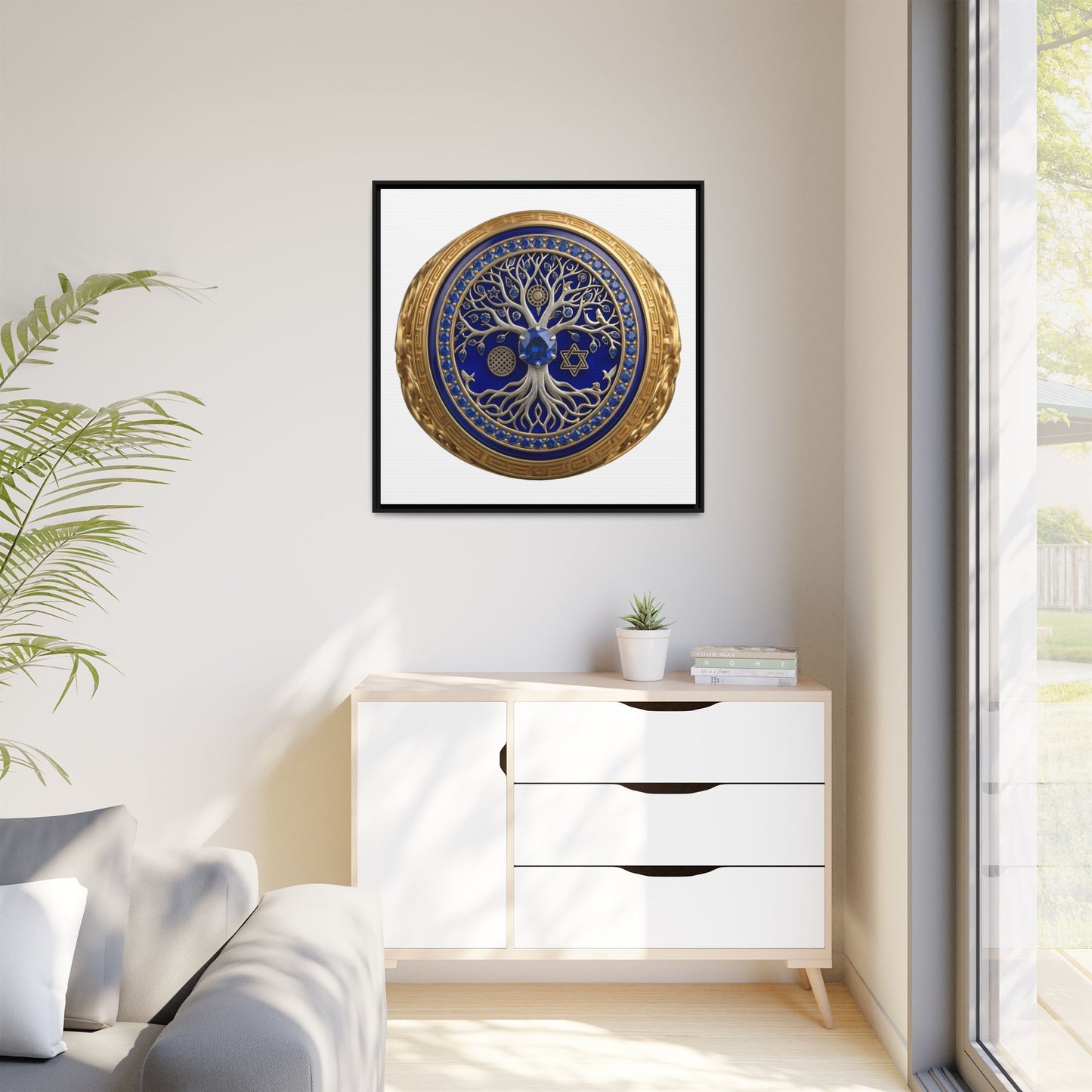 Sacred Tree Medallion Canvas Print