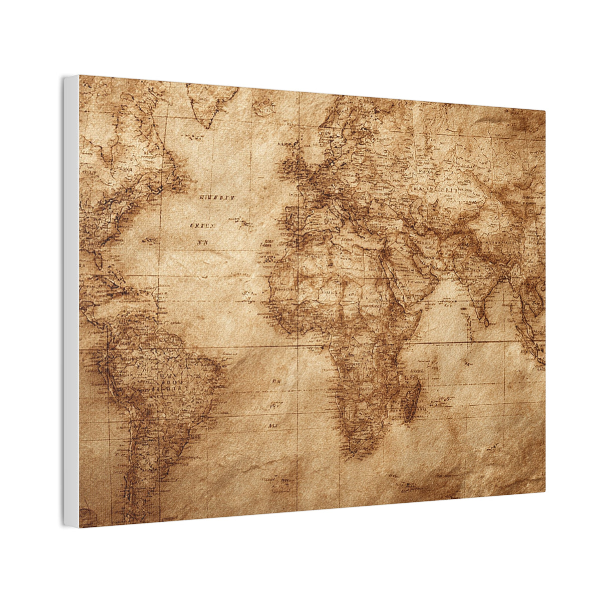 Heritage World Map Canvas Print