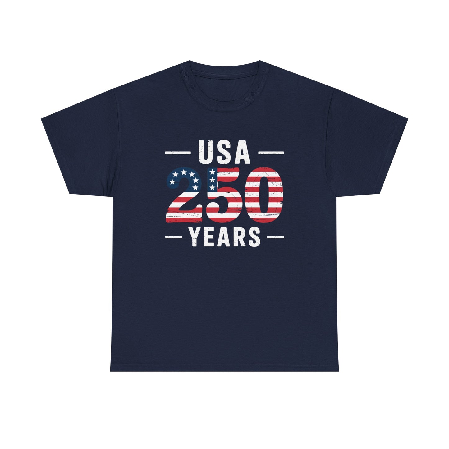 USA 250 Years Patriotic Flag Graphic T-Shirt