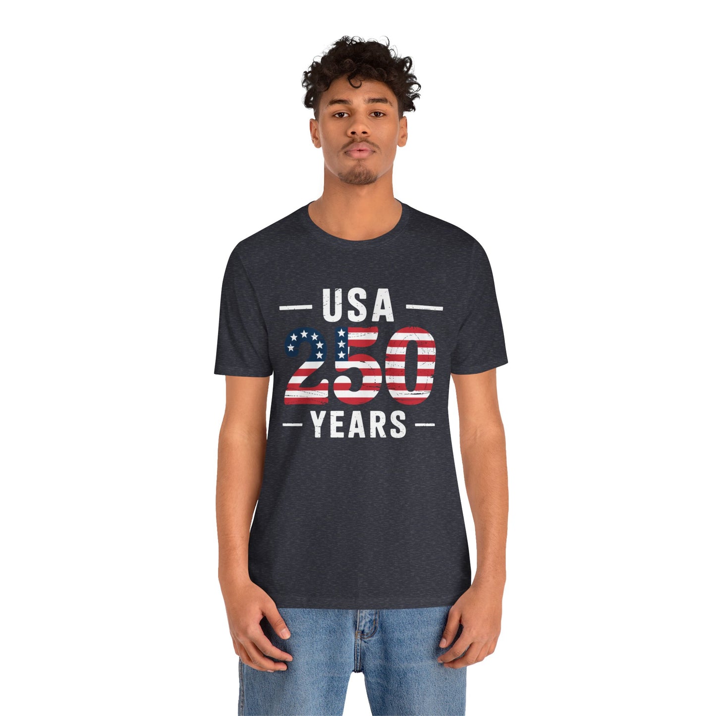 USA 250 Years Patriotic Flag T-Shirt