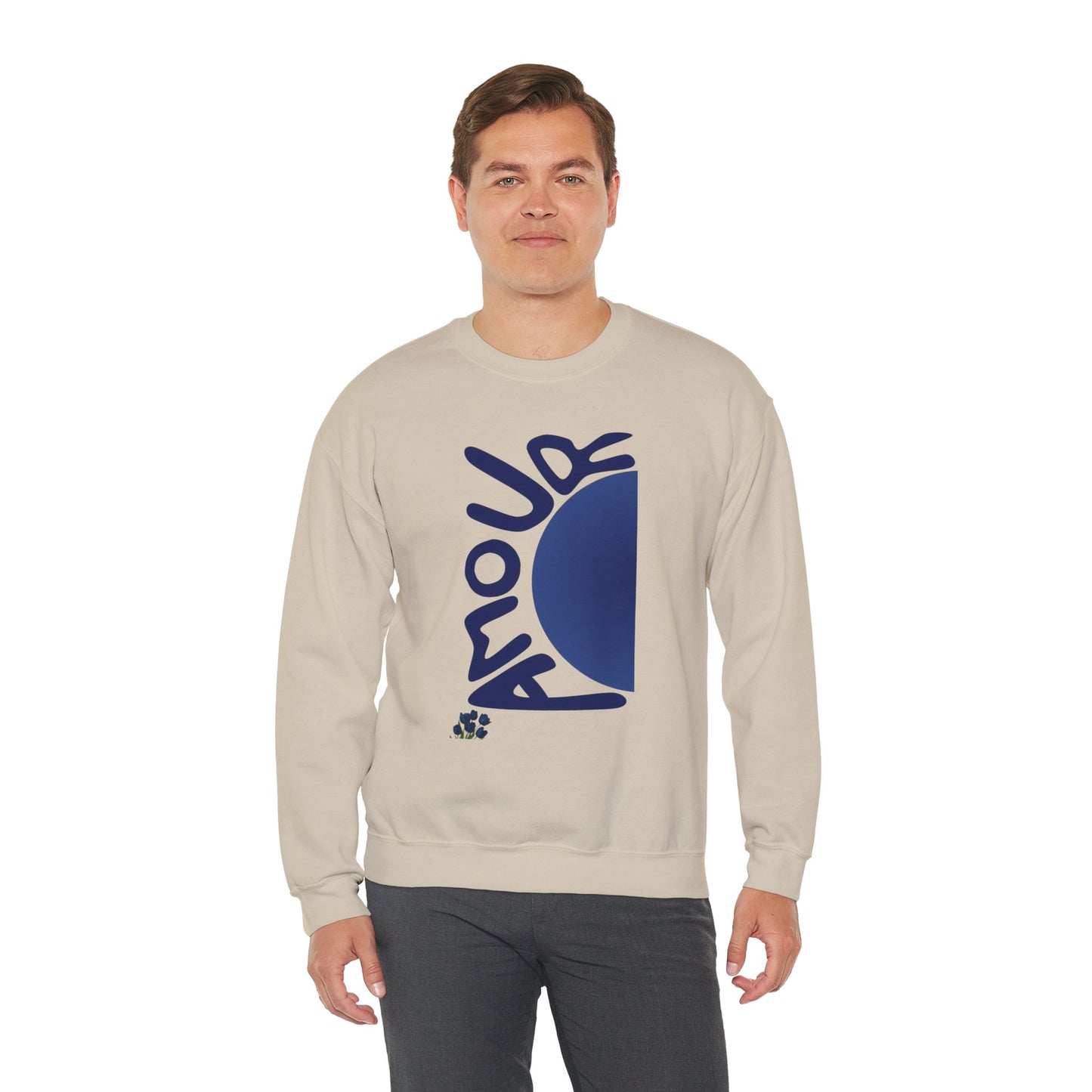 Amour Half-Moon Crewneck Sweatshirt