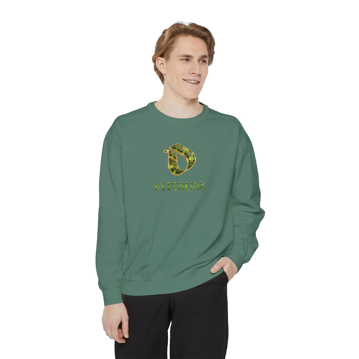 Peridot Meadowlight Interlink Women’s Crewneck Sweatshirt
