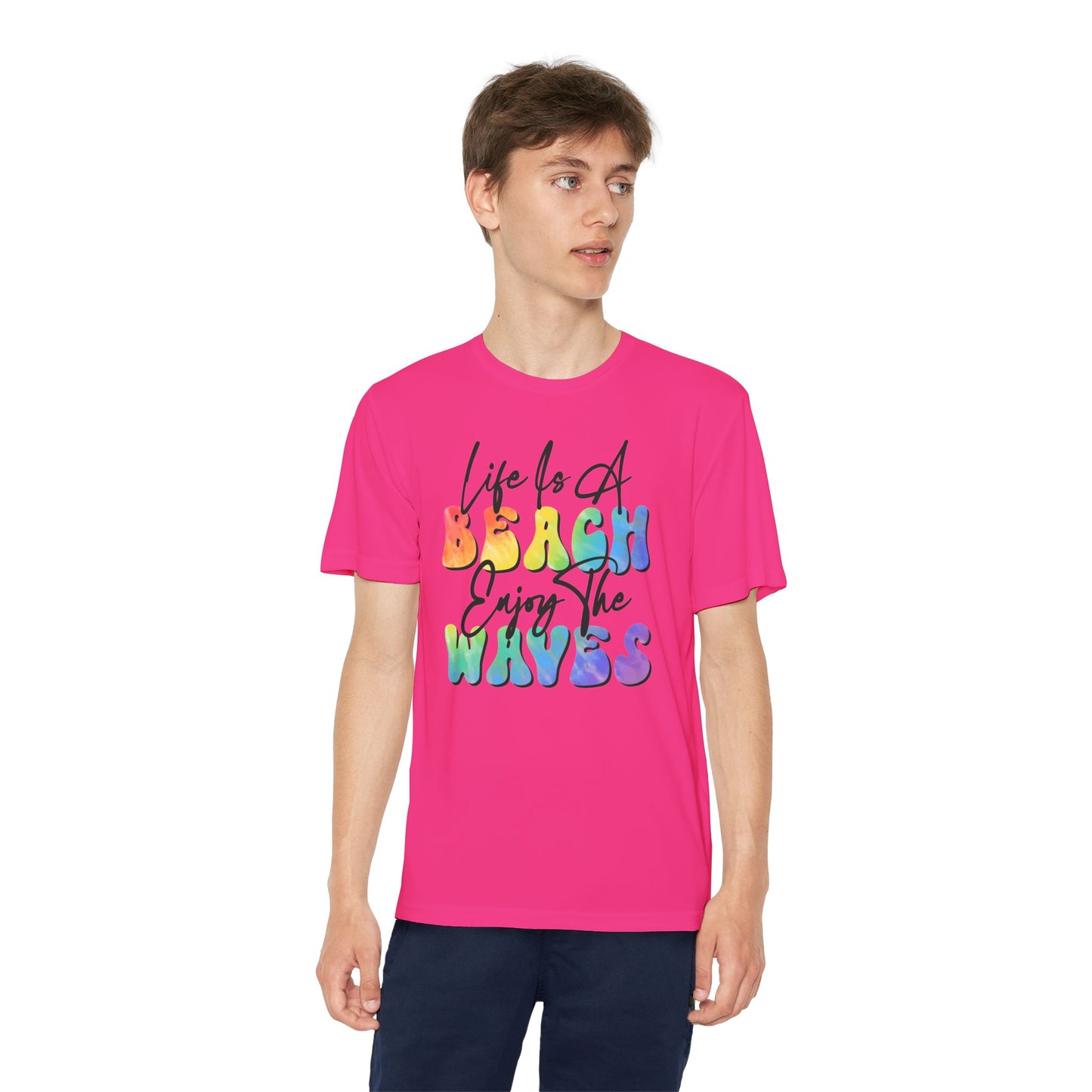 Youth Beach Waves Graphic Tee