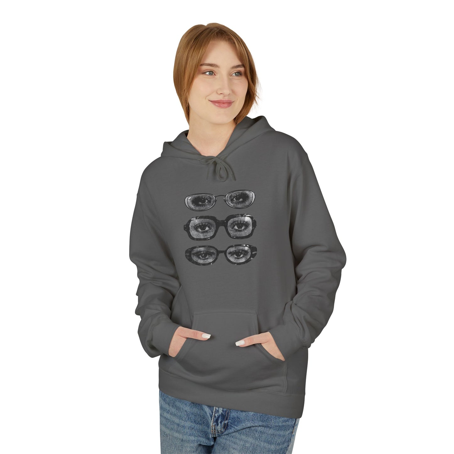 Quiet Gaze Graphic Hoodie
