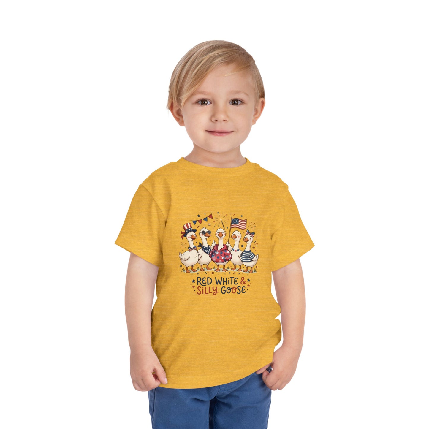 Red White & Silly Goose Toddler T-Shirt
