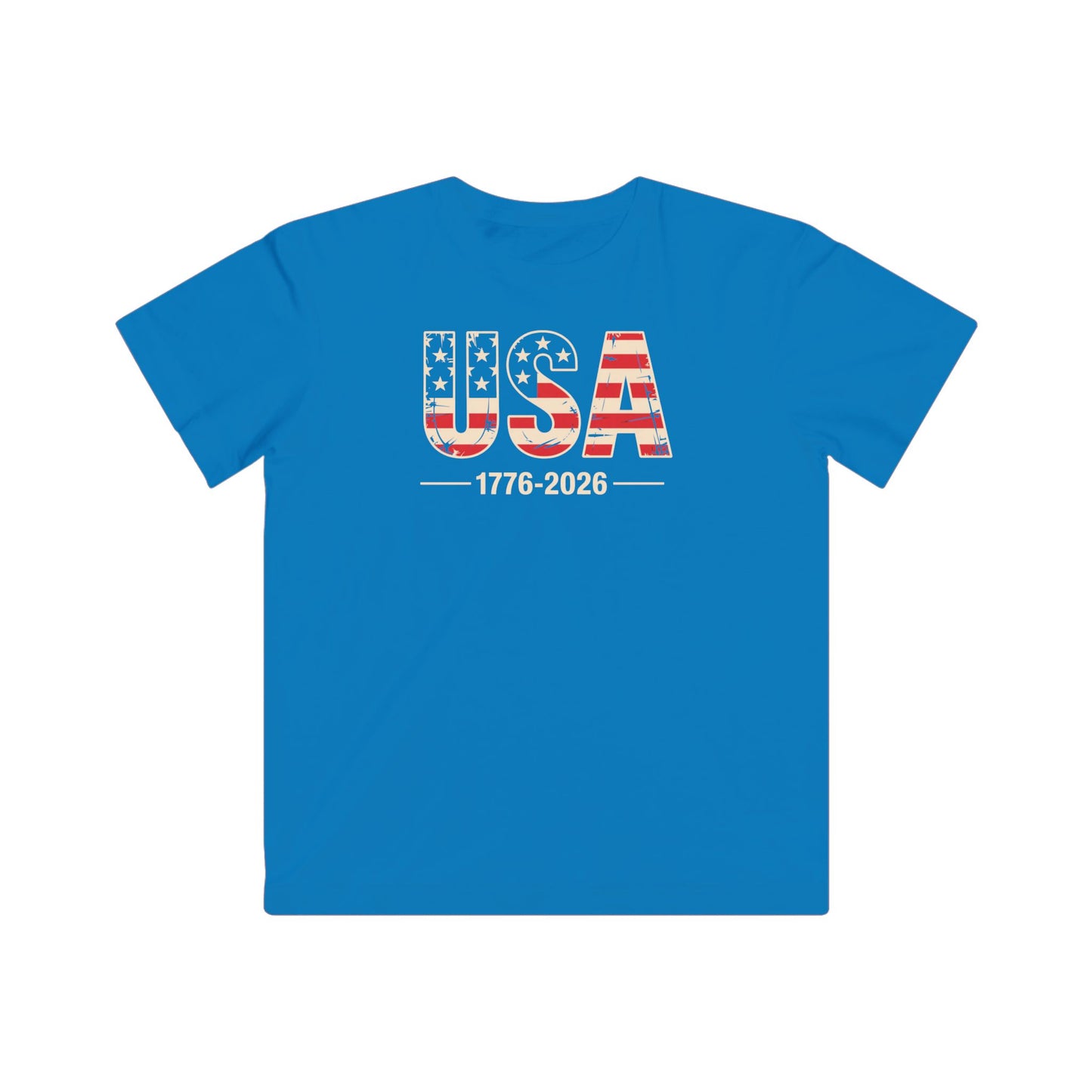 Youth USA 1776-2026 Patriotic Graphic T-Shirt