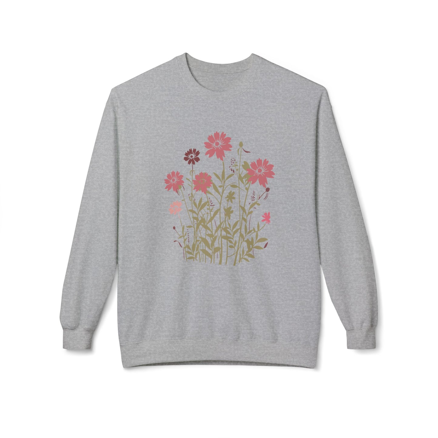 Wildflower Garden Graphic Crewneck Sweatshirt