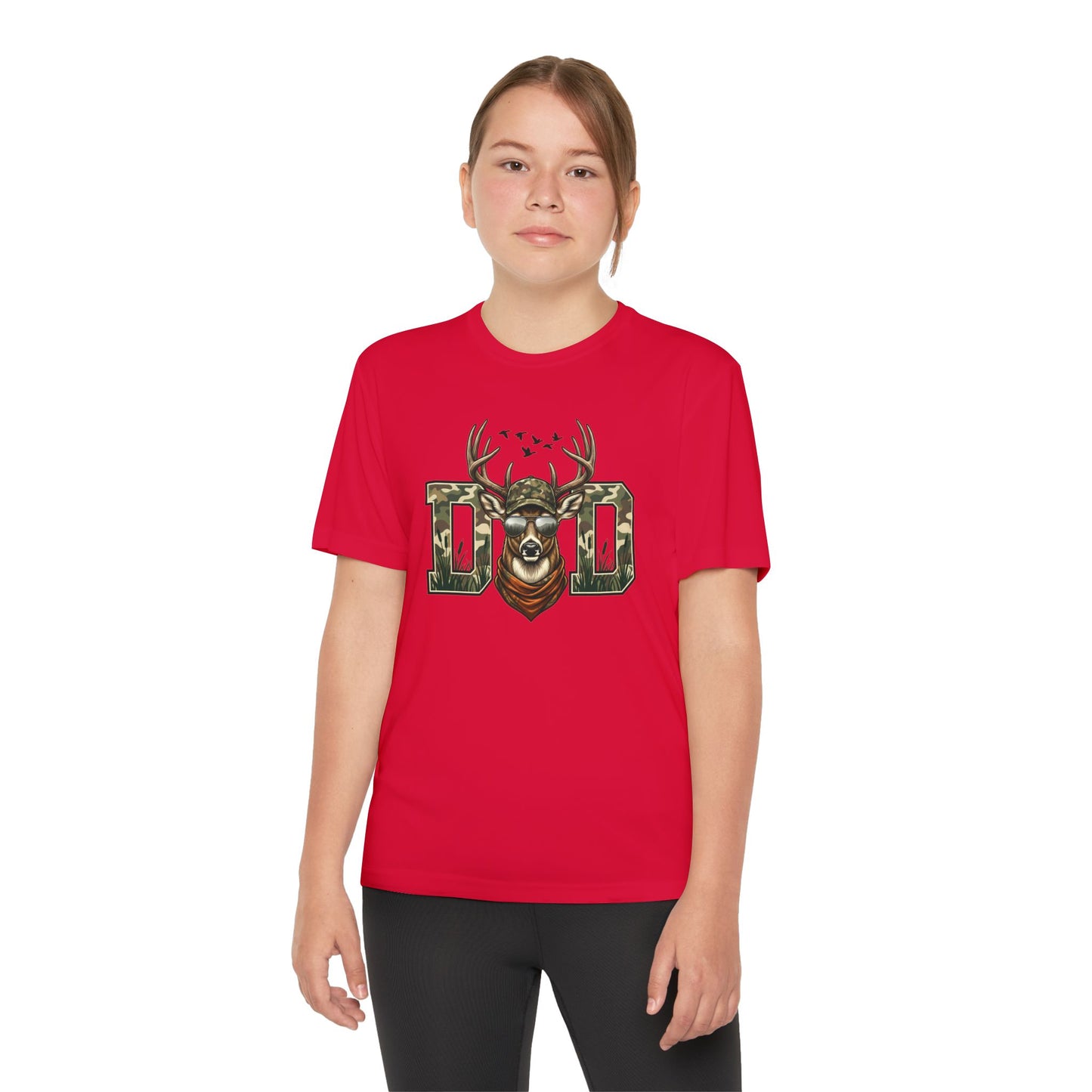 Youth Camo Deer Graphic T-Shirt