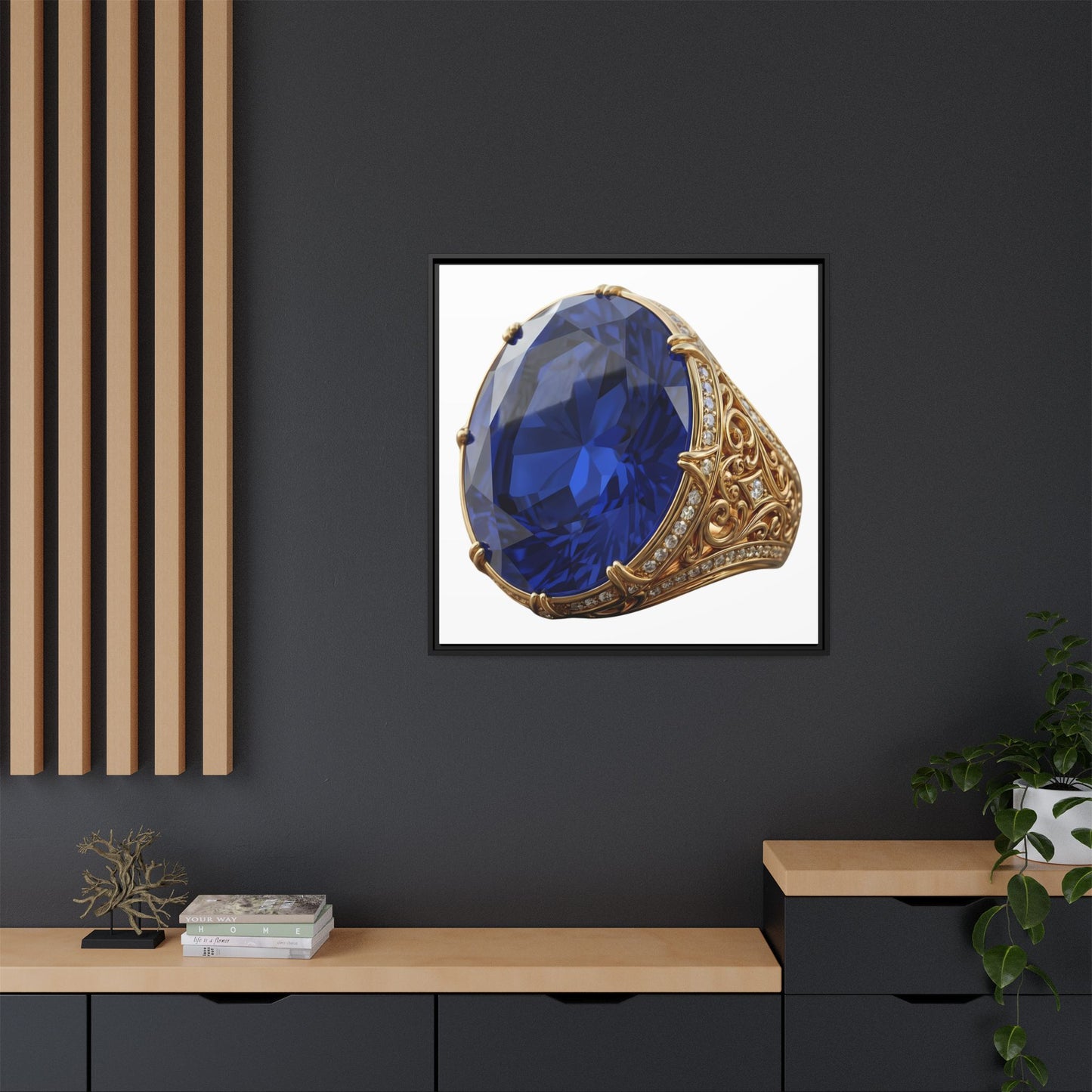 Blue Sapphire Signet Canvas Print