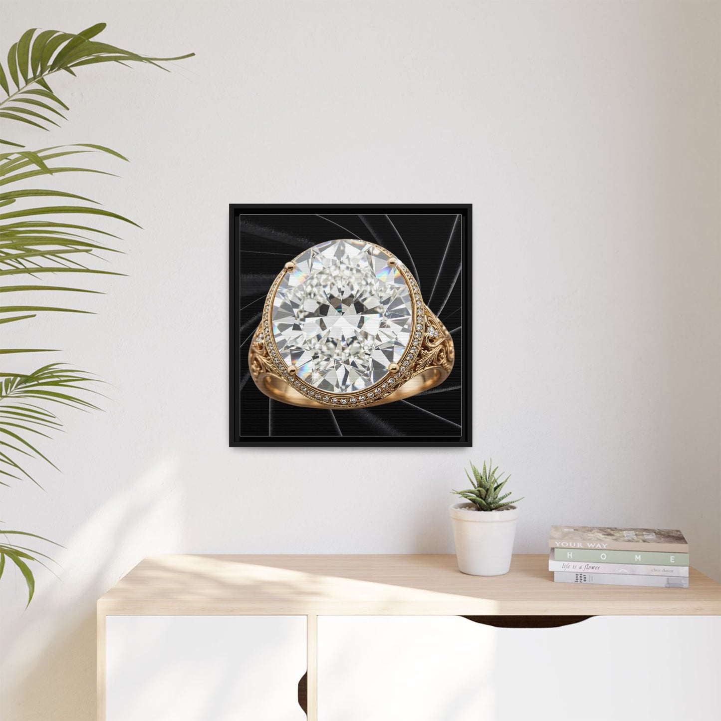 Prismatic Noir Canvas