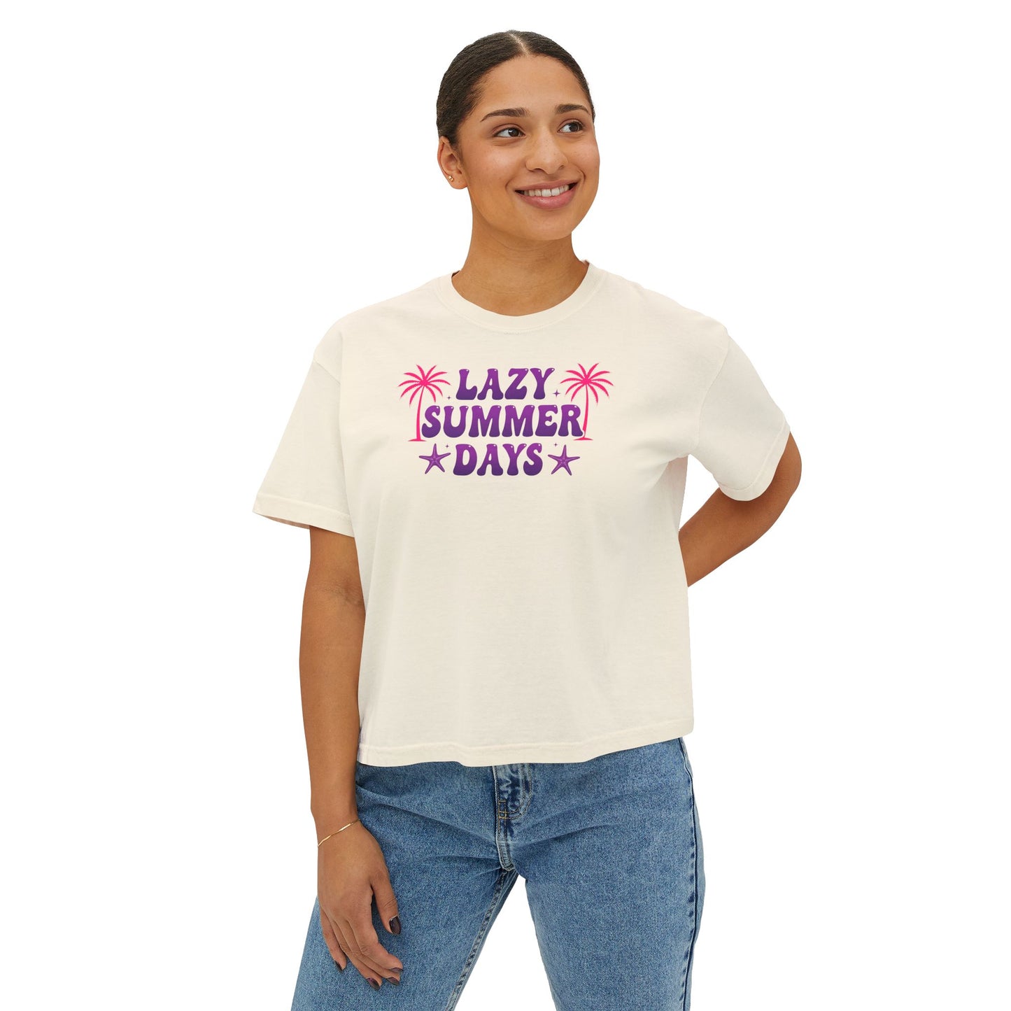Lazy Summer Days Boxy Tee