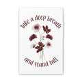 Inspirational Floral Canvas