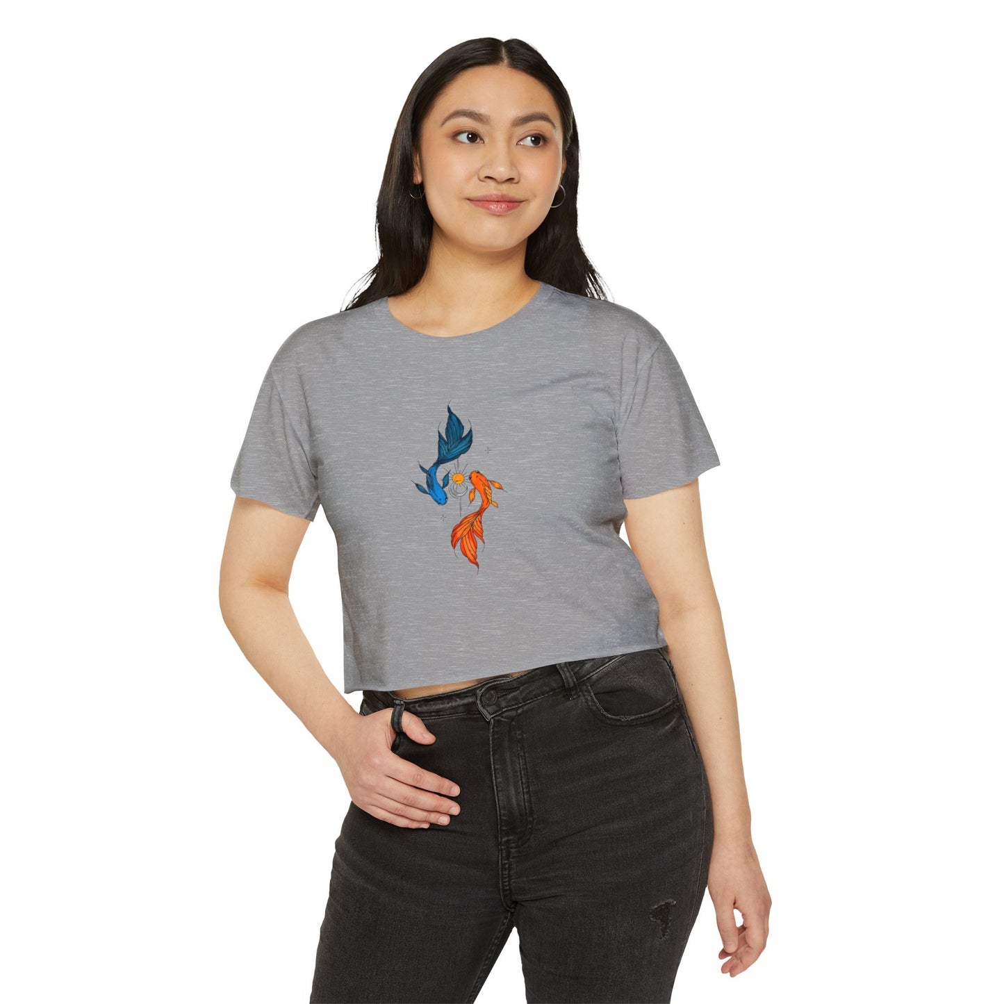 Twin Koi Harmony Boxy Tee