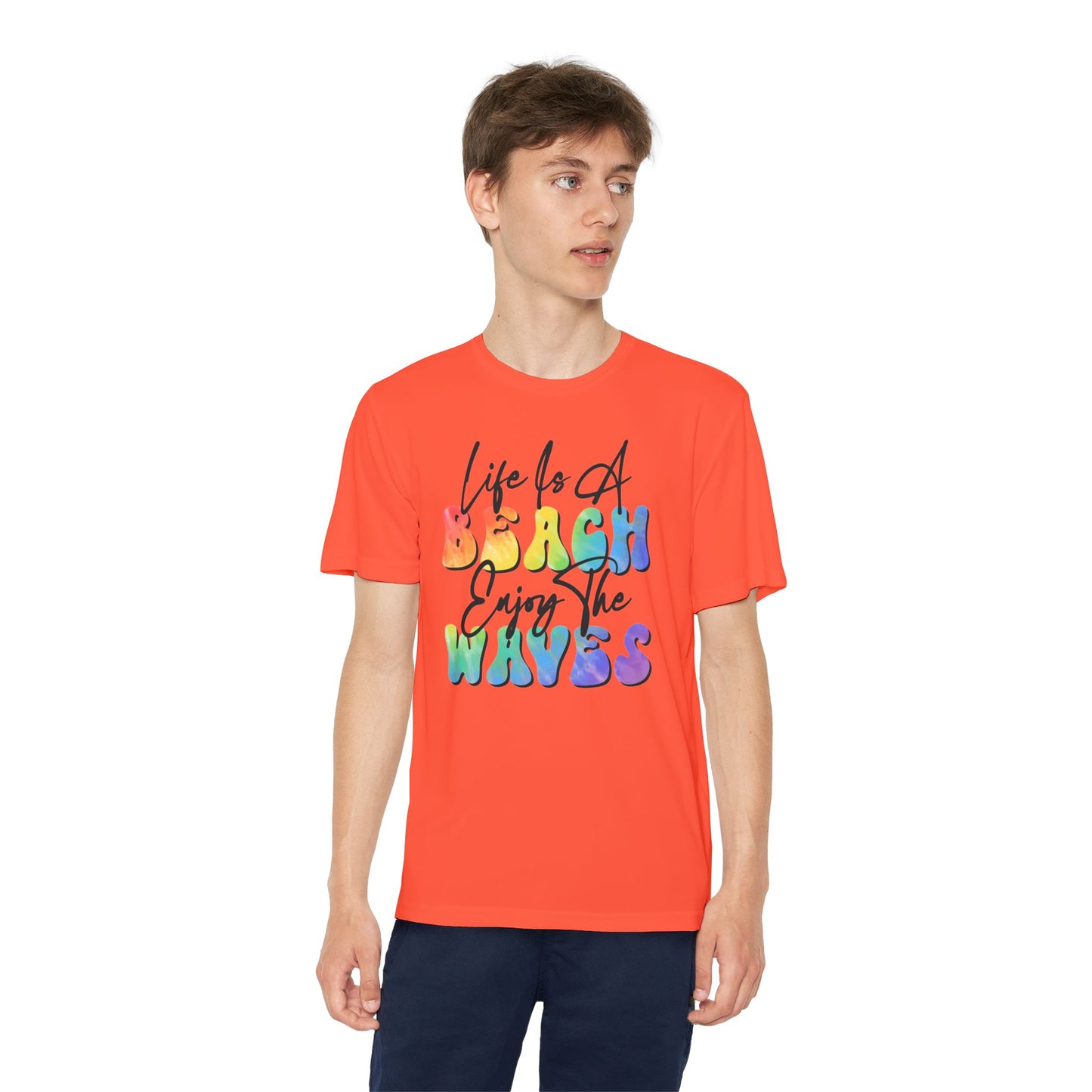 Youth Beach Waves Graphic Tee