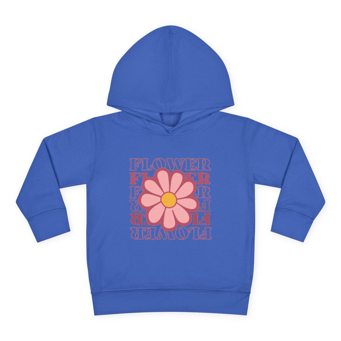 Retro Flower Typography Toddler Hoodie
