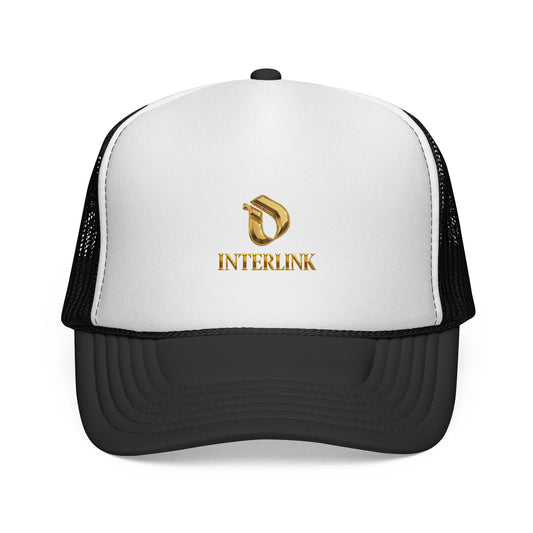 Gold Facet Interlink Mesh Trucker Cap