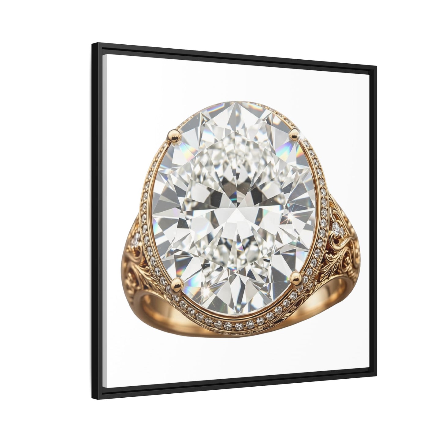 Brilliant Cut Ring Canvas Print