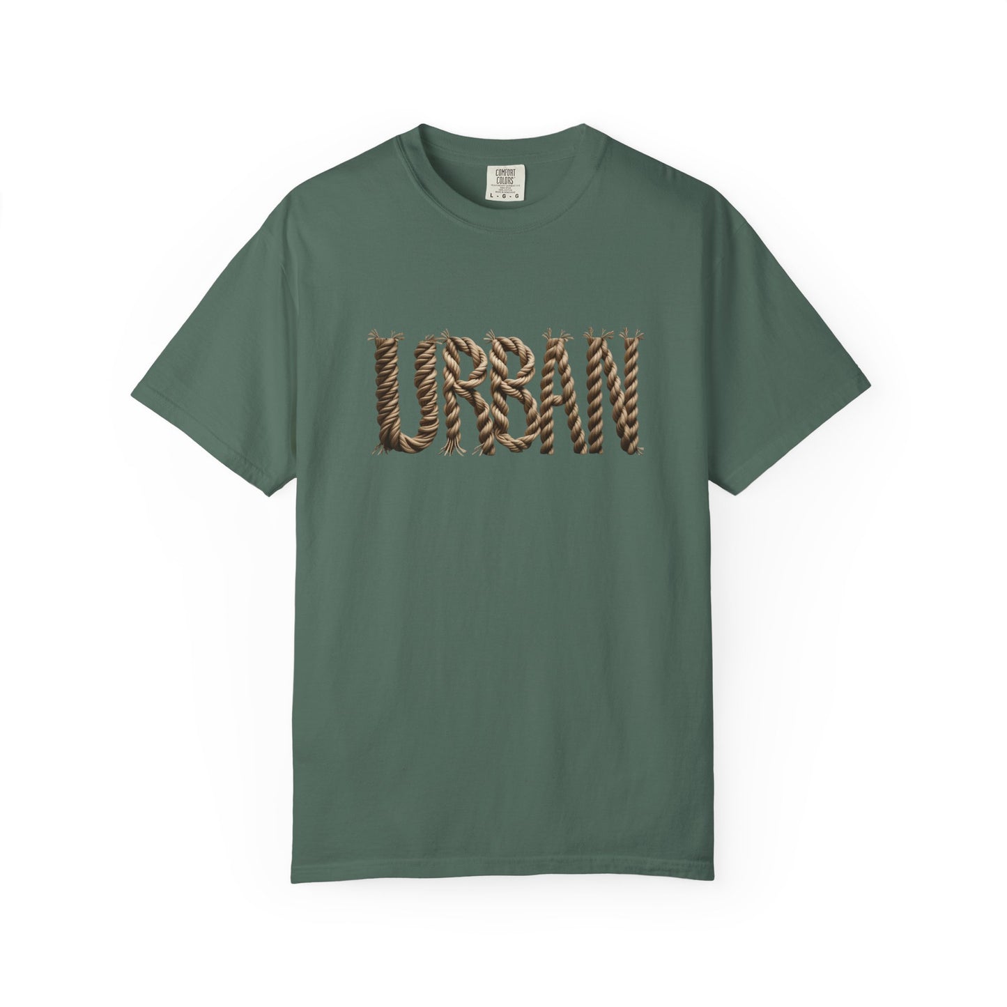 URBAN Woven-Letter Men’s Cotton Tee