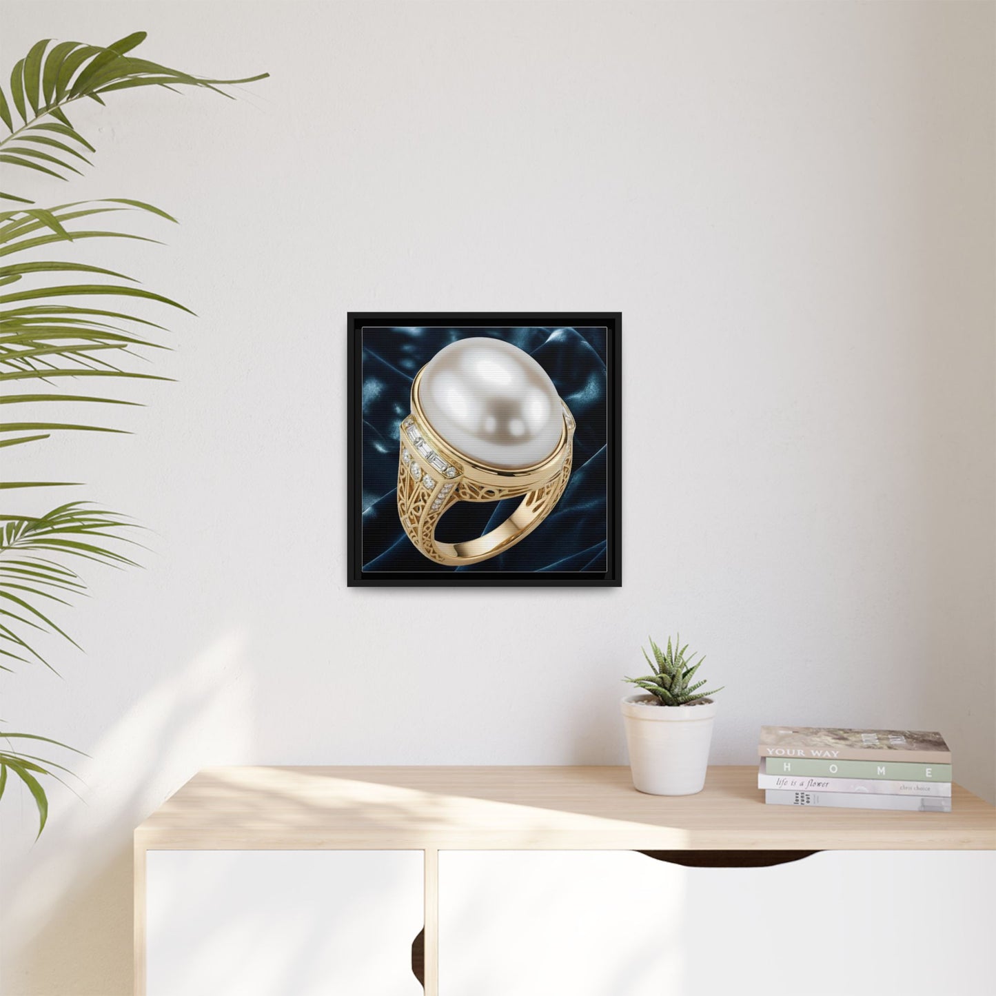 Ivory Pearl Statement Canvas
