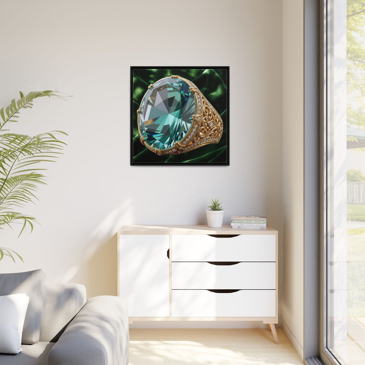 Sculpted Tourmaline Canvas