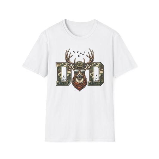 Dad Camo Deer Graphic T-Shirt