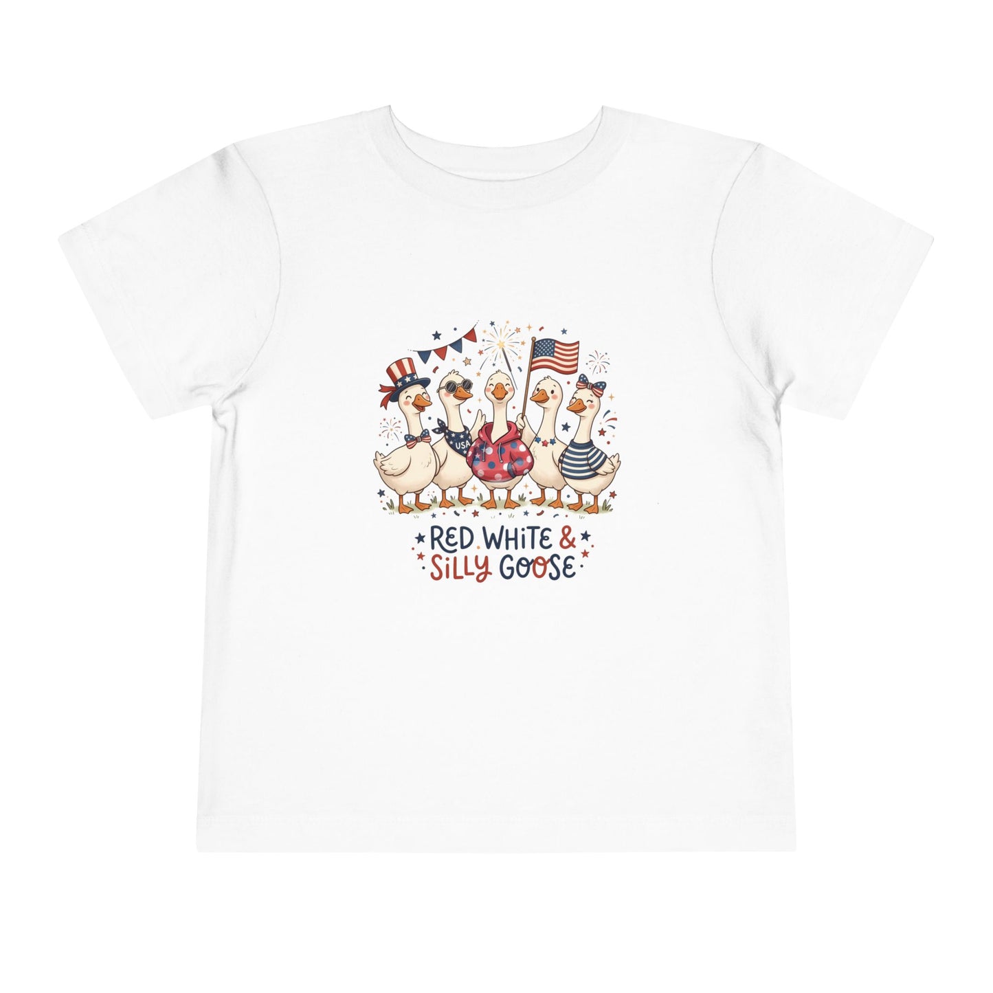 Red White & Silly Goose Toddler T-Shirt