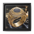 2026 World Football Commemorative Ring Framed Canvas