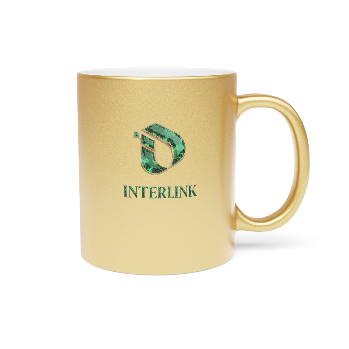 Emerald Interlink Metallic-Finish 11oz Ceramic Mug