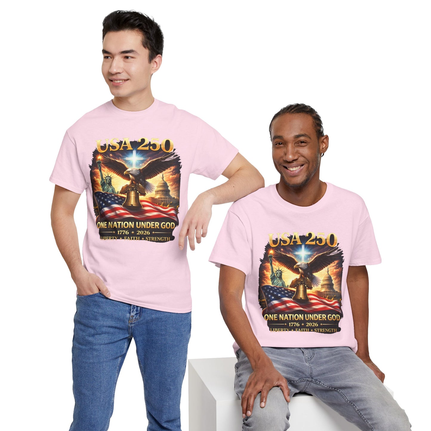 USA 250 Patriotic Tee – One Nation Under God 1776 Shirt