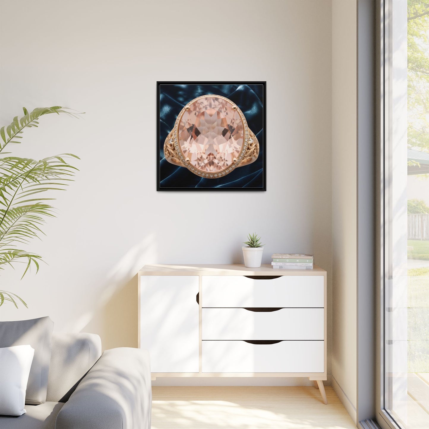 Morganite Velvet Glow Canvas