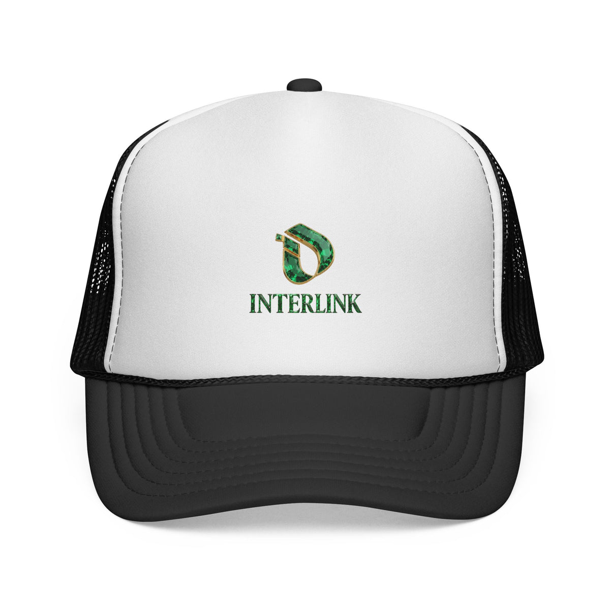 Emerald Logo Mesh-Back Interlink Trucker Cap