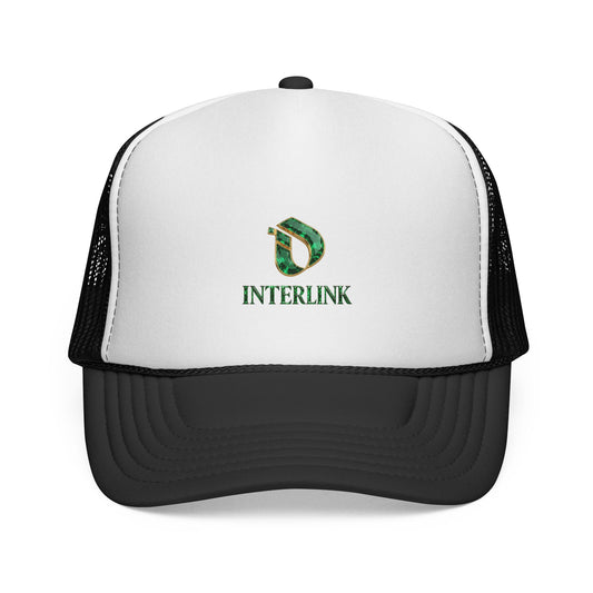 Emerald Logo Mesh-Back Interlink Trucker Cap