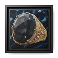 Black Diamond Azure Velvet Canvas