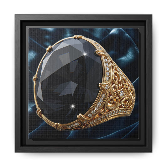 Black Diamond Azure Velvet Canvas