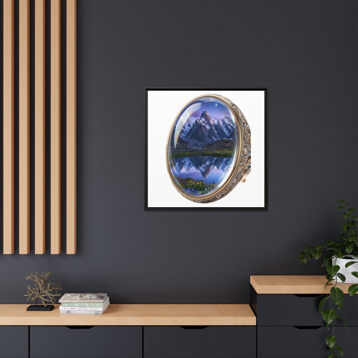 Alpine Locket Framed Art