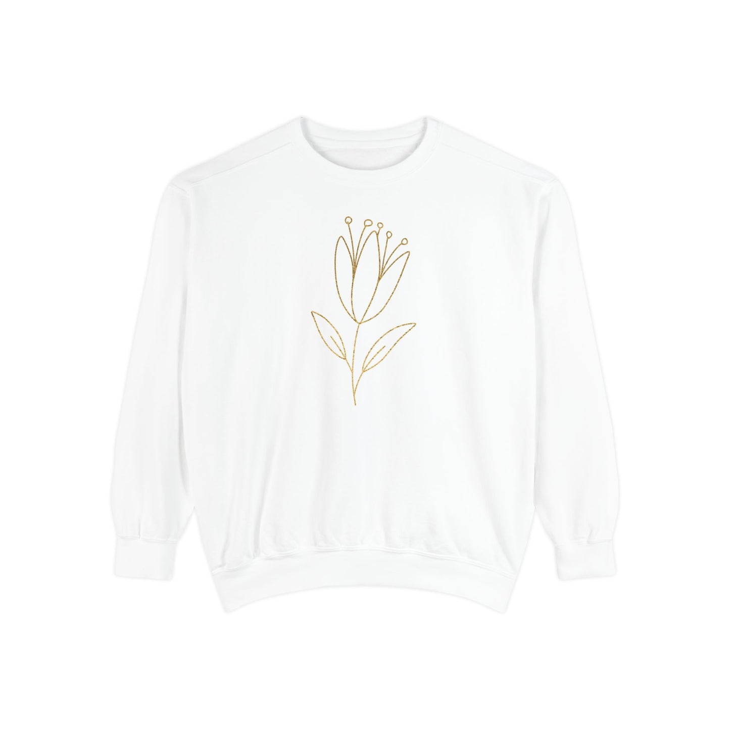 Floral Line Art Sweatshirt