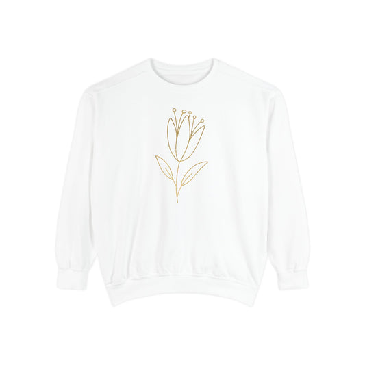 Floral Line Art Sweatshirt