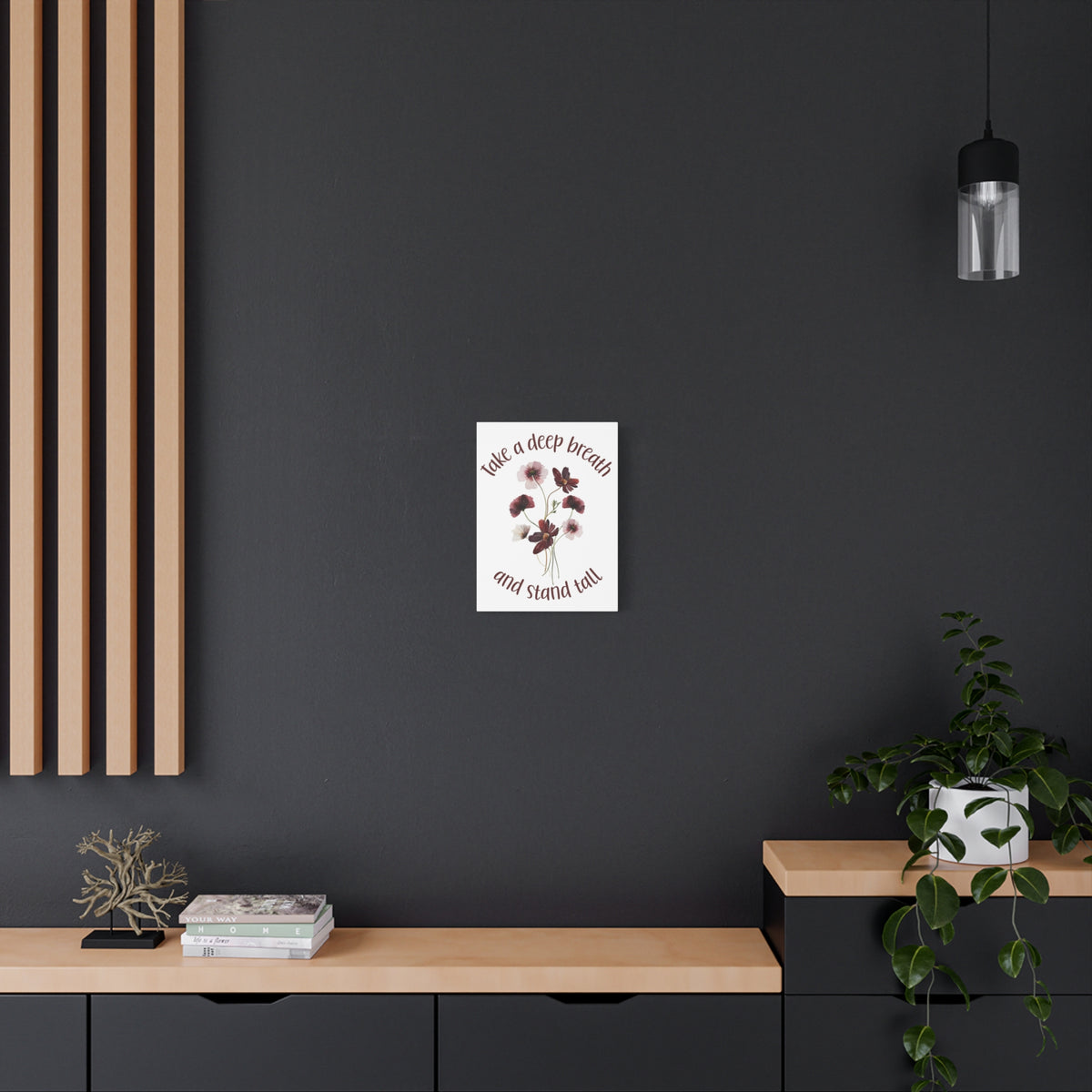 Inspirational Floral Canvas